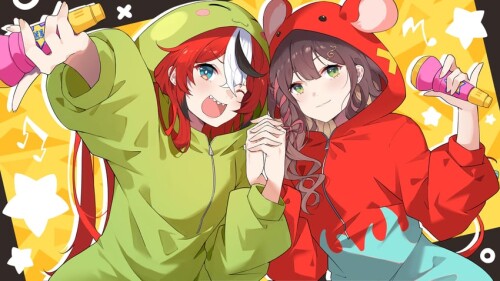  hakos baelz and miori celesta hololive and 2 more drawn by mush mushlicious sample 9175235a11e3e36a