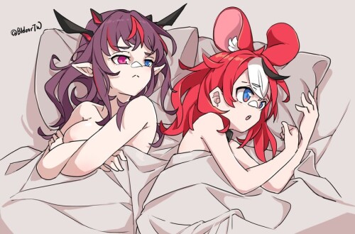  hakos baelz and irys hololive and 1 more drawn by bidortw sample 8449c5ab543692ca81e98e0e80e7c3e6
