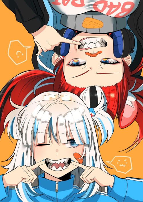  gawr gura and hakos baelz hololive and 1 more drawn by l yth sample 15836ee16ae315b68fc7b4ed906e0ed