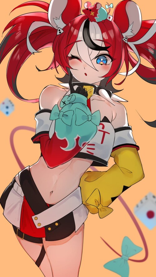  hakos baelz hololive and 1 more drawn by yuuppi sample 12d2e319fc1d212823b550c7c1dbdc00
