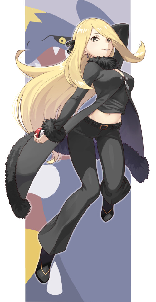  cynthia and garchomp pokemon and 2 more drawn by tokumaro c55e5c313260740c93ab2c7007d6b241