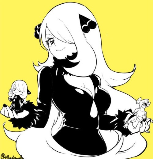  cynthia and garchomp pokemon and 2 more drawn by chorimokki 1649a62922f14798666011dc0f6a43d0