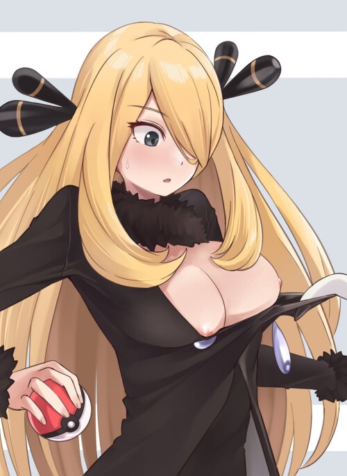  cynthia and garchomp pokemon and 2 more drawn by hachimitsukyuuto sample 550e41ecf83588aaed8104d560