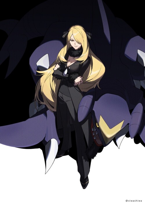  cynthia and garchomp pokemon and 2 more drawn by xia ryugo sample 8ef78814f25da88cbc92e2ce29709fca