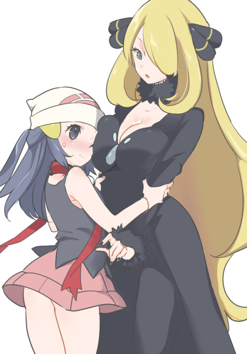  dawn and cynthia pokemon and 2 more drawn by chorimokki 597dbdf63f0ab40a9551c5594c724969