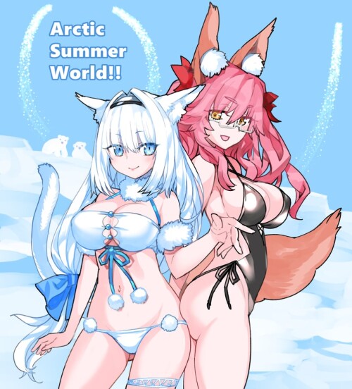  tamamo koyanskaya dobrynya nikitich koyanskaya and dobrynya nikitich fate and 1 more drawn by robin
