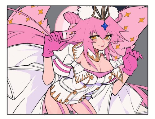  tamamo koyanskaya and koyanskaya fate and 1 more drawn by hacco mayu sample a9d4d6ede28e42db64dcf2a