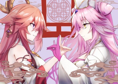  tamamo yae miko koyanskaya and koyanskaya fate and 2 more drawn by fukiya fumiakitoyama sample 27a3