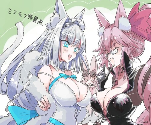  tamamo koyanskaya koyanskaya dobrynya nikitich and habetrot fate and 1 more drawn by uhana sample 2