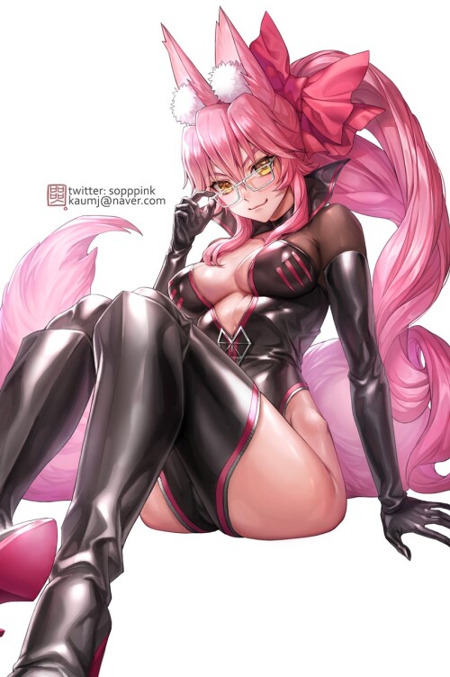  tamamo koyanskaya and koyanskaya fate and 1 more drawn by box hotpppink sample f6e2c8845e4ea927049e