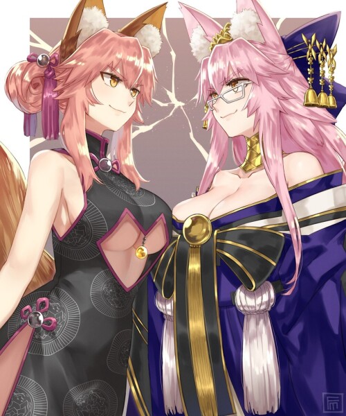  tamamo tamamo no mae koyanskaya tamamo no mae and koyanskaya fate and 2 more drawn by fumato sample