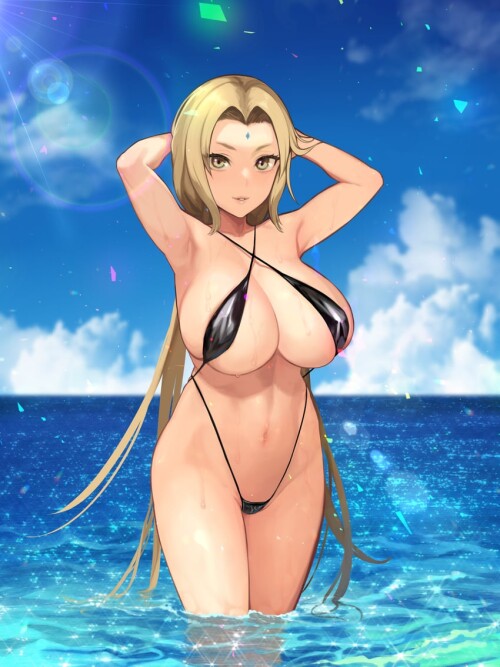  tsunade naruto and 2 more drawn by yuzuriha active homing sample 9813f20b81b2cd1cfbf58abe4e7d7ac3