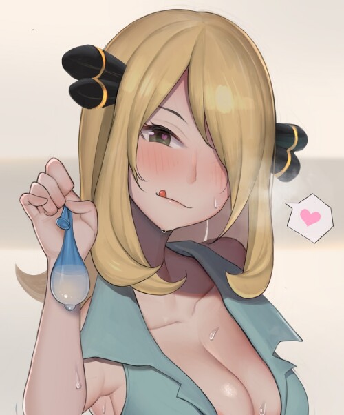  cynthia pokemon and 2 more drawn by gatchan sample 51154231340be1848298e548495f131d