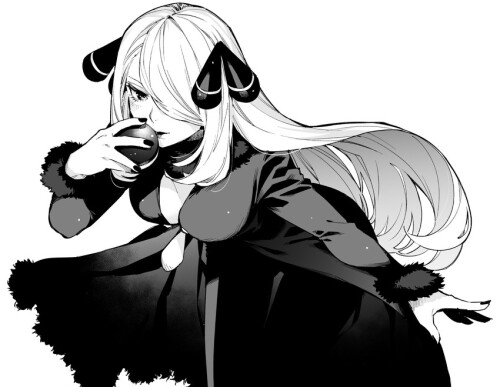  cynthia pokemon and 2 more drawn by haruba negi sample 1d80e068a6dcecf9c0d5252ca744388e
