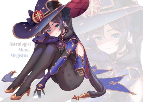  mona genshin impact drawn by kachayori sample 5847d975e37396ec33dd222ccb30e2e6