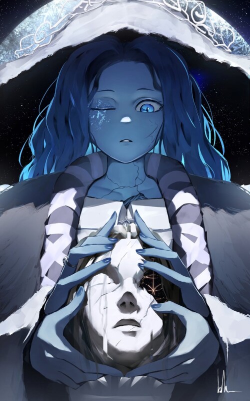  ranni the witch and queen marika the eternal elden ring drawn by bluecup sample 13065f2f499d080268d