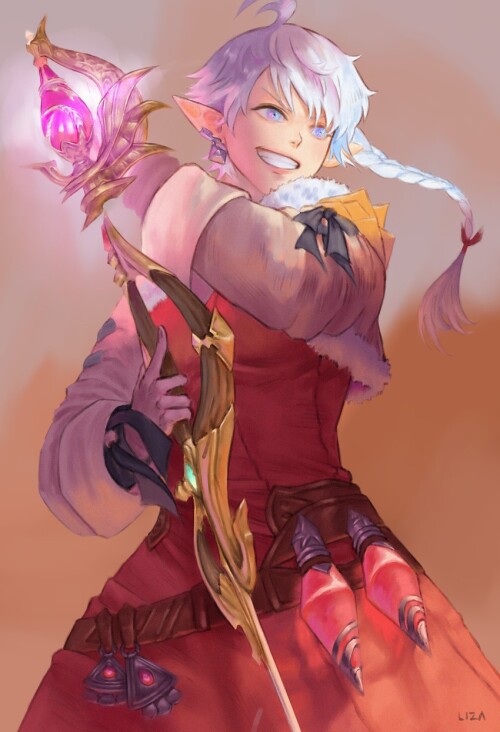  red mage and alisaie leveilleur final fantasy and 1 more drawn by 45liza109 sample d4722df08a974775