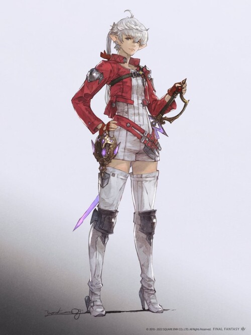  red mage and alisaie leveilleur final fantasy and 1 more drawn by mogi yuusuke sample 72a58b14af880