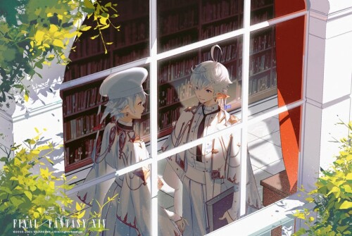  alisaie leveilleur and alphinaud leveilleur final fantasy and 1 more drawn by hutaway sample 4b7843