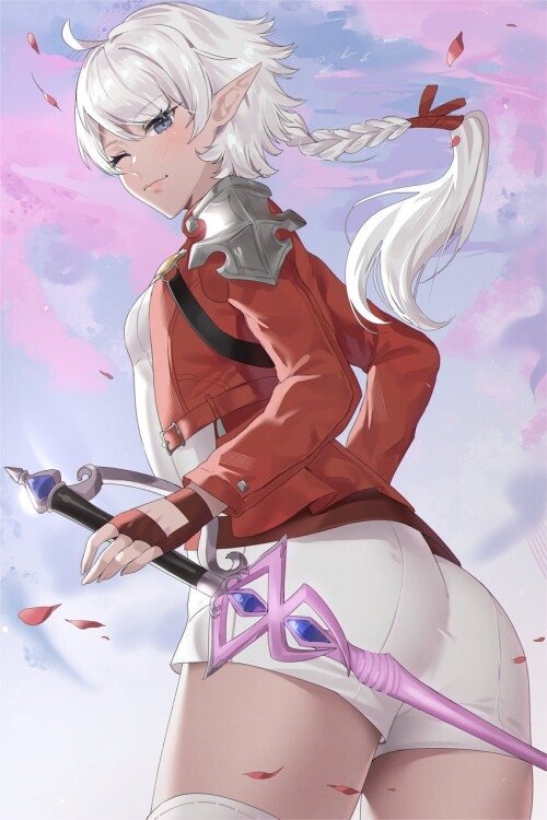  red mage and alisaie leveilleur final fantasy and 1 more drawn by lost phews sample d60b10365470309