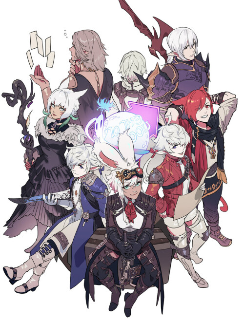  avatar y shtola rhul g raha tia alisaie leveilleur alphinaud leveilleur and 3 more final fantasy an