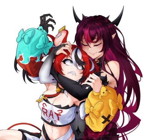  hakos baelz and irys hololive and 1 more drawn by ootoii sample f066654c34ab2efb4c30f4144bf69ad4