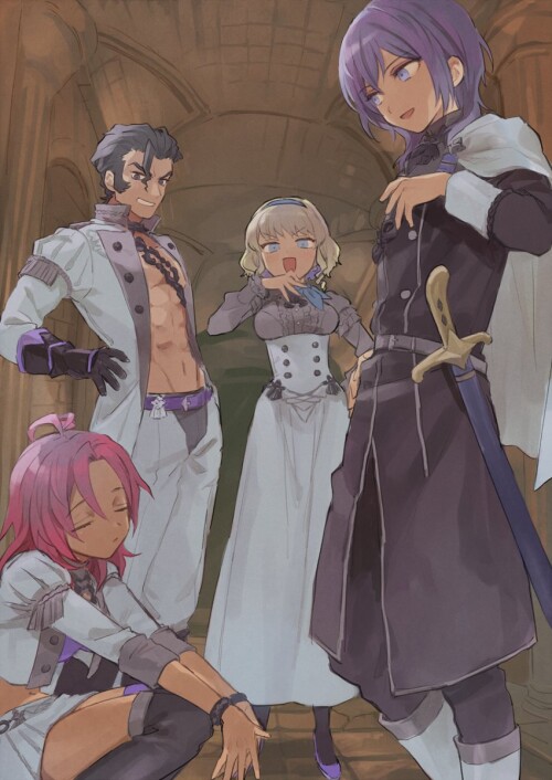  constance von nuvelle hapi yuri leclerc and balthus von albrecht fire emblem and 1 more drawn by so