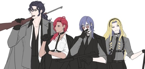  constance von nuvelle hapi yuri leclerc and balthus von albrecht fire emblem and 1 more drawn by mu
