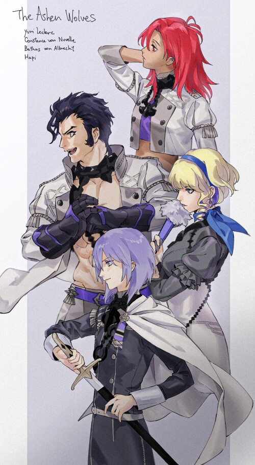  constance von nuvelle hapi yuri leclerc and balthus von albrecht fire emblem and 1 more drawn by ro