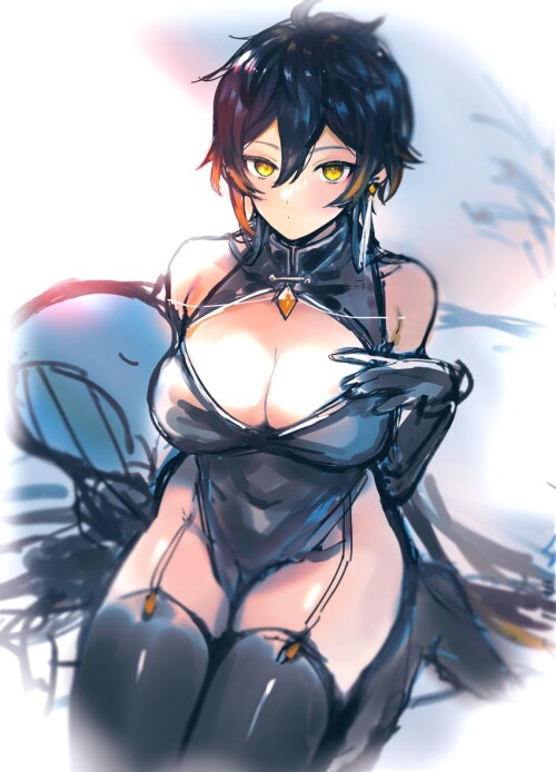  zhongli genshin impact drawn by shikke gnsn sample 3c1f3f9a1724df3684930ed953feff92