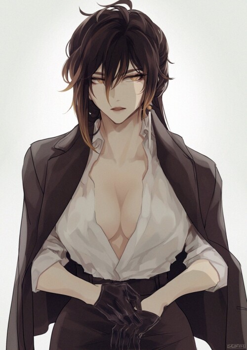  zhongli genshin impact drawn by fimyuan sample 9cdeba678fe334223b0eeec6ee521456