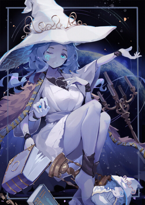  ranni the witch and miniature ranni elden ring drawn by asc11 a326163606e420842eab7473ba61f326