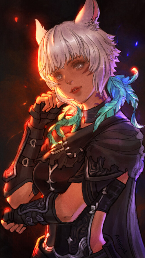  y shtola rhul and reaper final fantasy and 1 more drawn by athena erocith 783704c7f367f73decd0faf2e