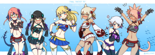  y shtola rhul alisaie leveilleur lyse hext yugiri mistwalker m naago and 1 more final fantasy and 1