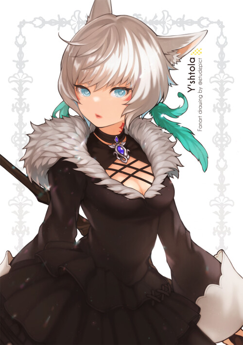  y shtola rhul final fantasy and 1 more drawn by synkro d12a6a2a5a19ed2475fd7cd866cd3c78