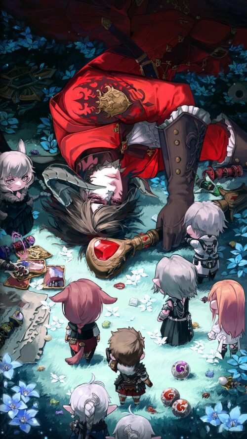  avatar y shtola rhul g raha tia ryne red mage and 5 more final fantasy and 1 more drawn by shiun zx