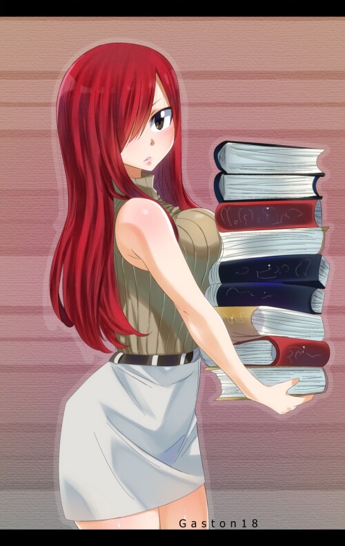  erza scarlet fairy tail drawn by gaston18 and mashima hiro sample beba56b52be3d523731f957b63850940
