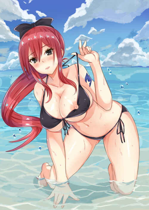  erza scarlet fairy tail drawn by xsorax812 sample 728e847176e75427b2affbdc8f2ece62