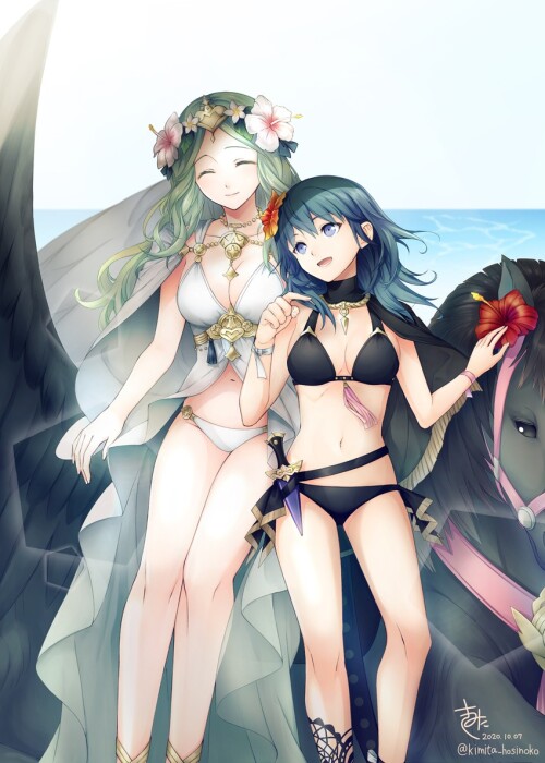  byleth byleth rhea byleth and rhea fire emblem and 2 more drawn by kimita kiokunoumi sample 92bc3b6