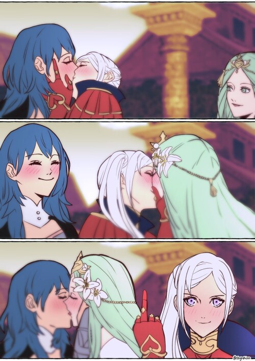  byleth byleth edelgard von hresvelg and rhea fire emblem and 2 more drawn by shynrinn sample 71e4d4