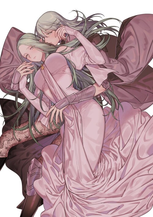  byleth byleth and rhea fire emblem and 1 more drawn by ikarin sample 598bb4fad11c809679314773a029ec