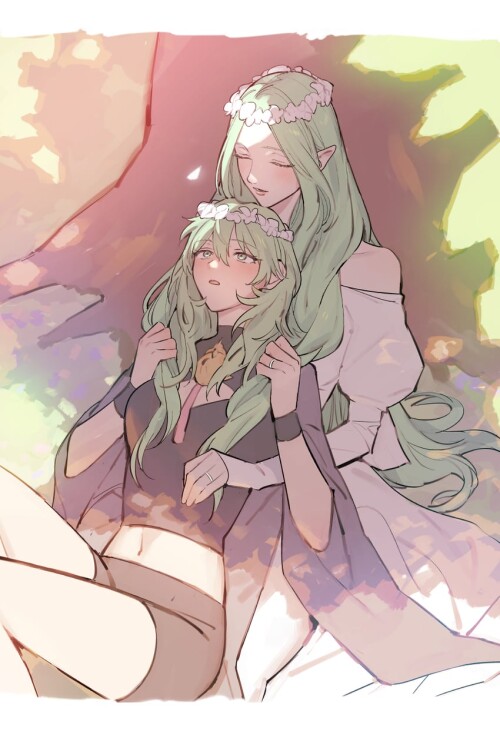  byleth byleth rhea and enlightened byleth fire emblem and 1 more drawn by ikarin sample 8e646b01f02