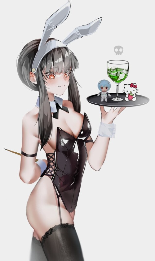  ayanami rei yor briar and hello kitty neon genesis evangelion and 2 more drawn by moonchii sample 1