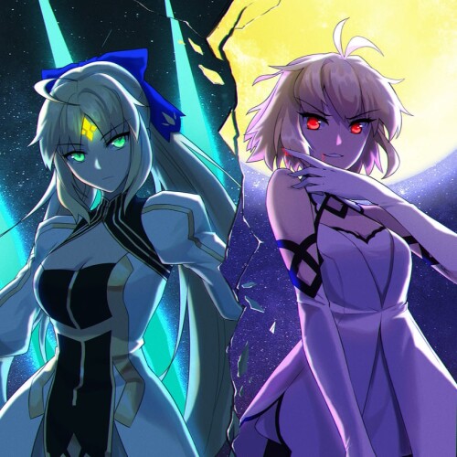  artoria pendragon arcueid brunestud artoria caster and artoria caster fate and 2 more drawn by qi h