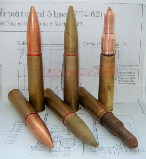 left to right, STs-130PT (sniper), STs-130PT2 (sniper with solid bronze bullet), STs-130VPS (high penetration / armor piercing).