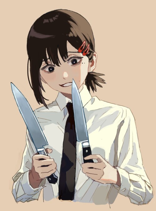  higashiyama kobeni chainsaw man drawn by shiren ourboy83 sample dc270b40c3dbbb3e05510a467803edfb