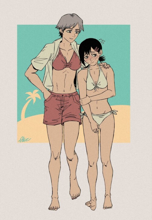  higashiyama kobeni and madoka s partner chainsaw man drawn by glezdoodl sample 734891e8d1815bc0830d