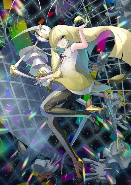  lusamine nihilego and pheromosa pokemon and 2 more drawn by yamanashi taiki sample f08a325f3e02375a