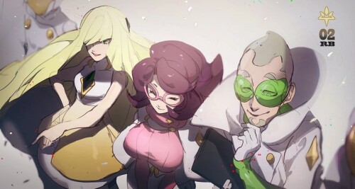  lusamine aether foundation employee wicke and faba pokemon and 2 more drawn by no kan sample 263548