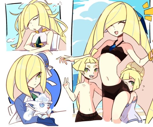  lillie lusamine gladion and alolan vulpix pokemon and 2 more drawn by mur mu mu sample 54242dea2600